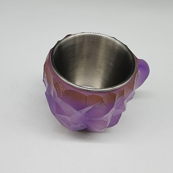 Mineral Crystal Resin Mug Purple Mineral Crystal Coffee Mug - Picture 2 of 7